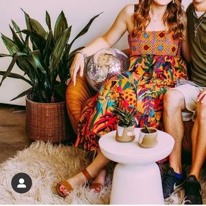 Farm Rio Crochet Maxi Dress